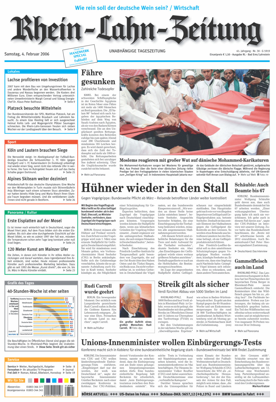 Rhein-Lahn-Zeitung vom Samstag, 04.02.2006