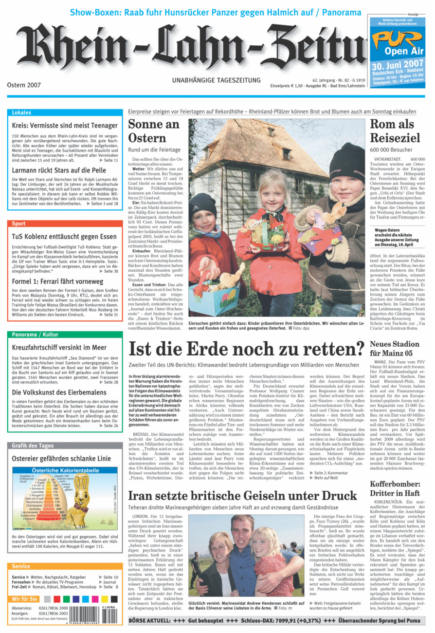 Rhein-Lahn-Zeitung vom Samstag, 07.04.2007