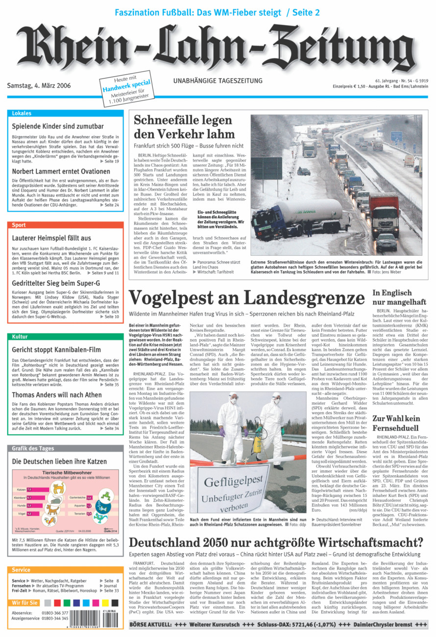 Rhein-Lahn-Zeitung vom Samstag, 04.03.2006
