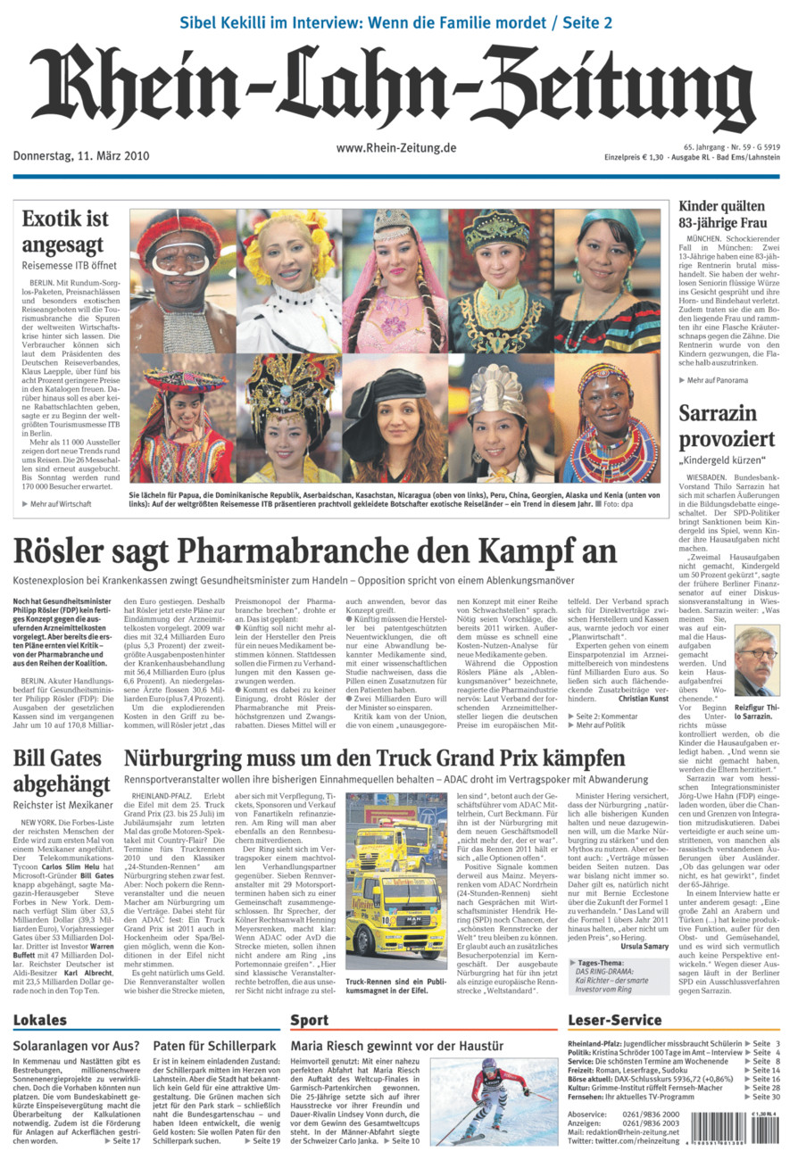 Rhein-Lahn-Zeitung vom Donnerstag, 11.03.2010