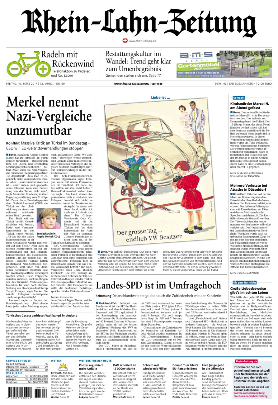 Rhein-Lahn-Zeitung vom Freitag, 10.03.2017
