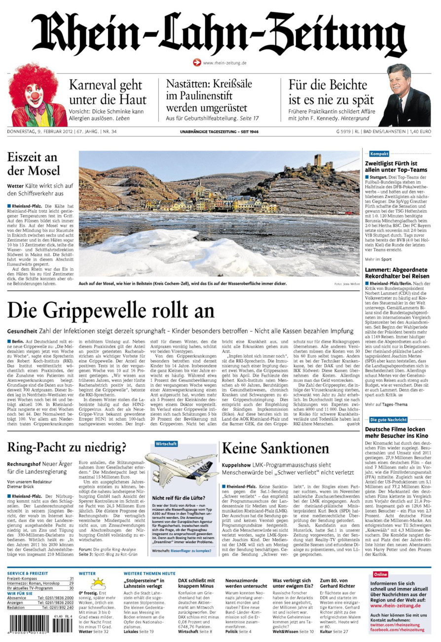 Rhein-Lahn-Zeitung vom Donnerstag, 09.02.2012
