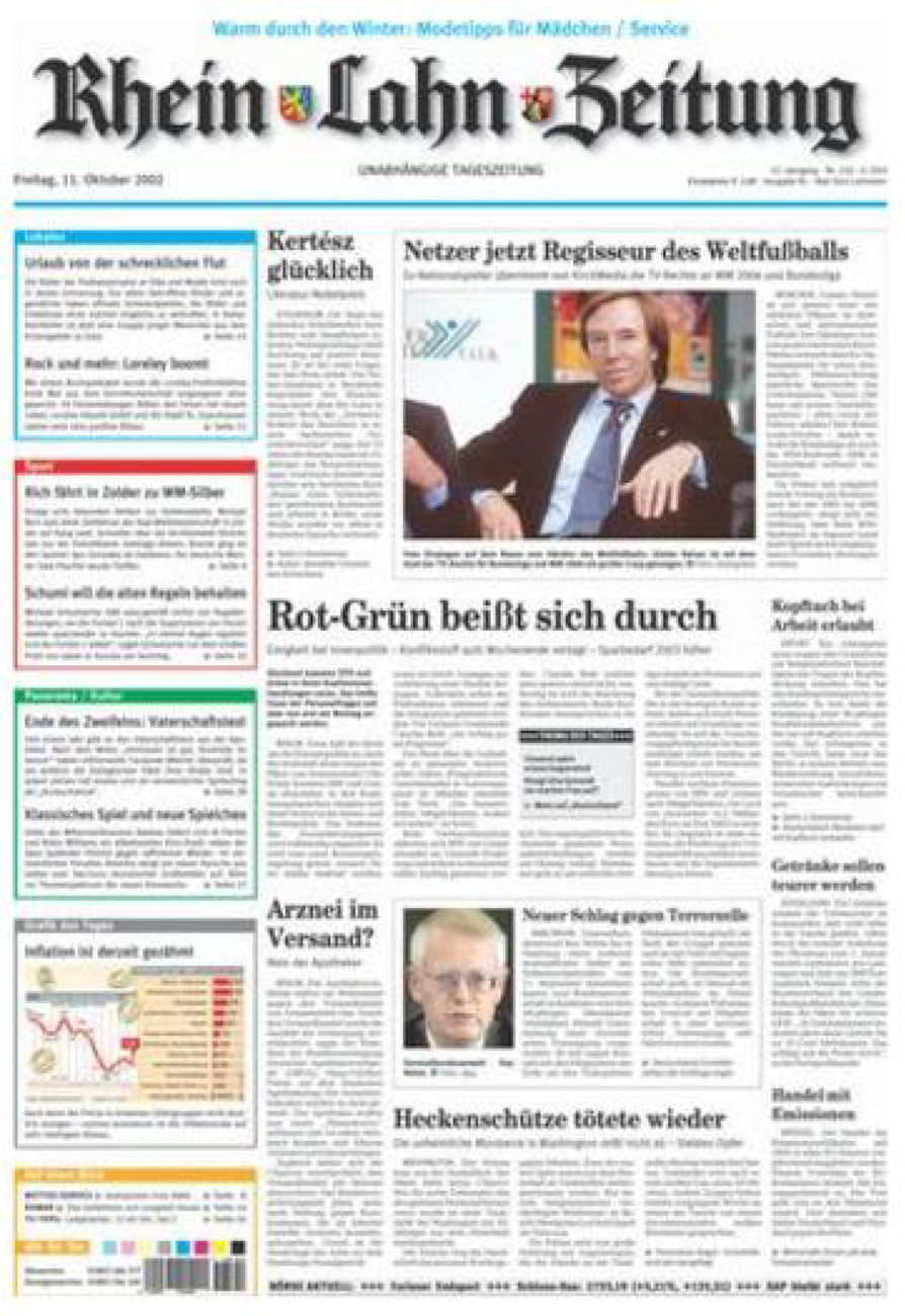 Rhein-Lahn-Zeitung vom Freitag, 11.10.2002
