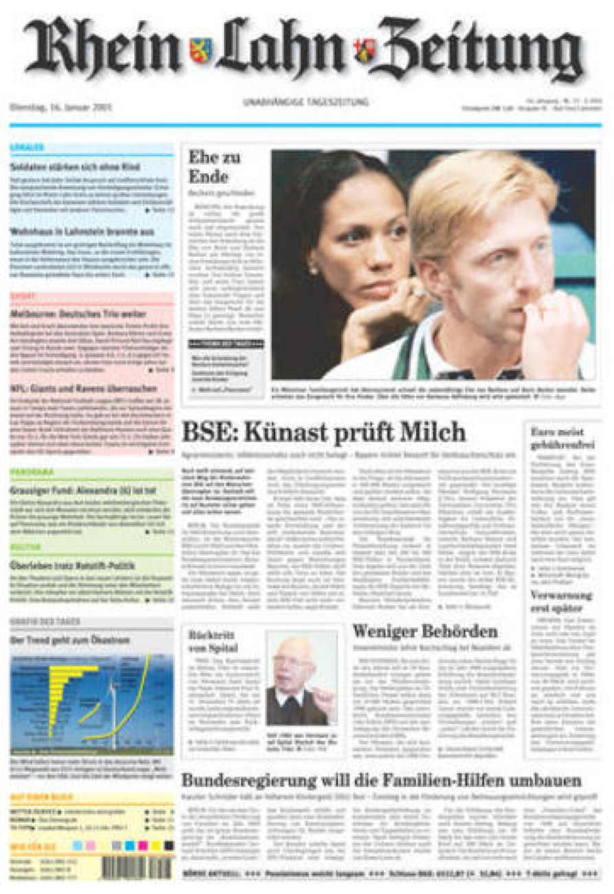 Rhein-Lahn-Zeitung vom Dienstag, 16.01.2001