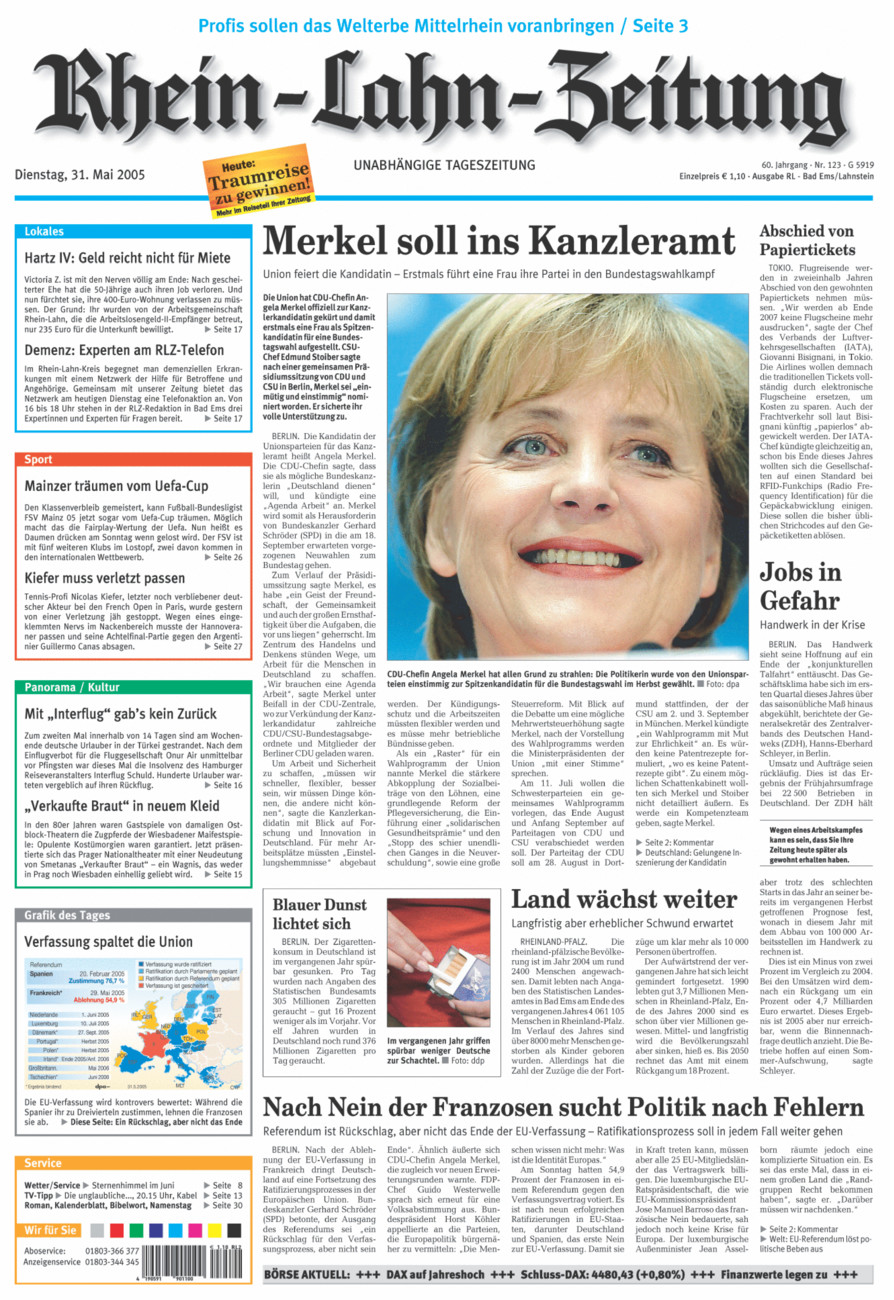 Rhein-Lahn-Zeitung vom Dienstag, 31.05.2005