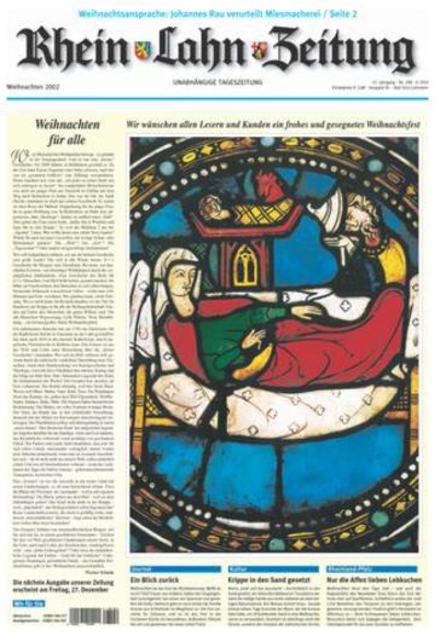Rhein-Lahn-Zeitung vom Dienstag, 24.12.2002