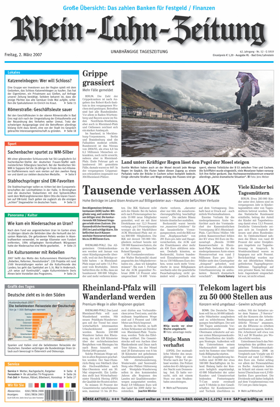 Rhein-Lahn-Zeitung vom Freitag, 02.03.2007