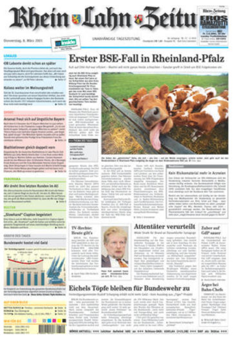 Rhein-Lahn-Zeitung vom Donnerstag, 08.03.2001