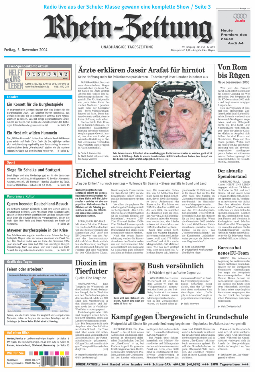 Rhein-Zeitung Andernach & Mayen vom Freitag, 05.11.2004