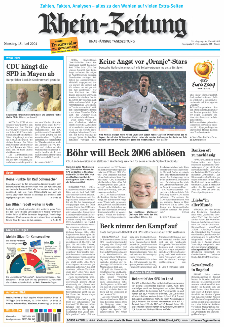 Rhein-Zeitung Andernach & Mayen vom Dienstag, 15.06.2004