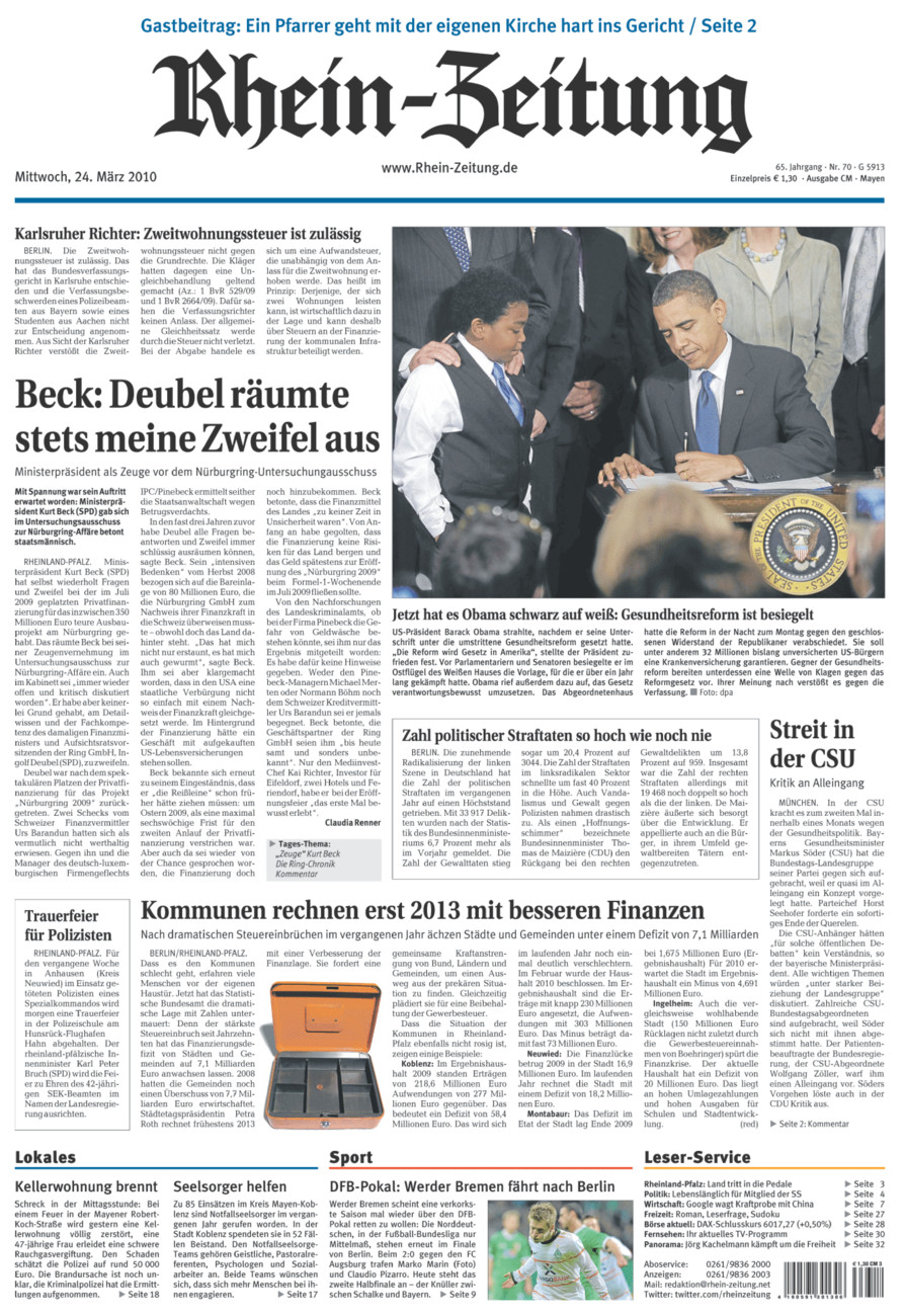 Rhein-Zeitung Andernach & Mayen vom Mittwoch, 24.03.2010