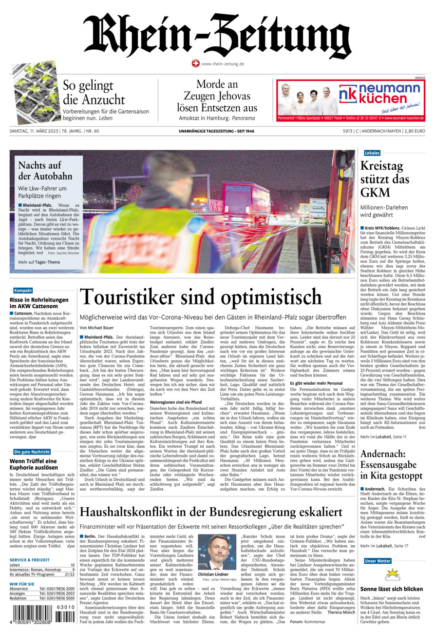 Rhein-Zeitung Andernach & Mayen vom Samstag, 11.03.2023