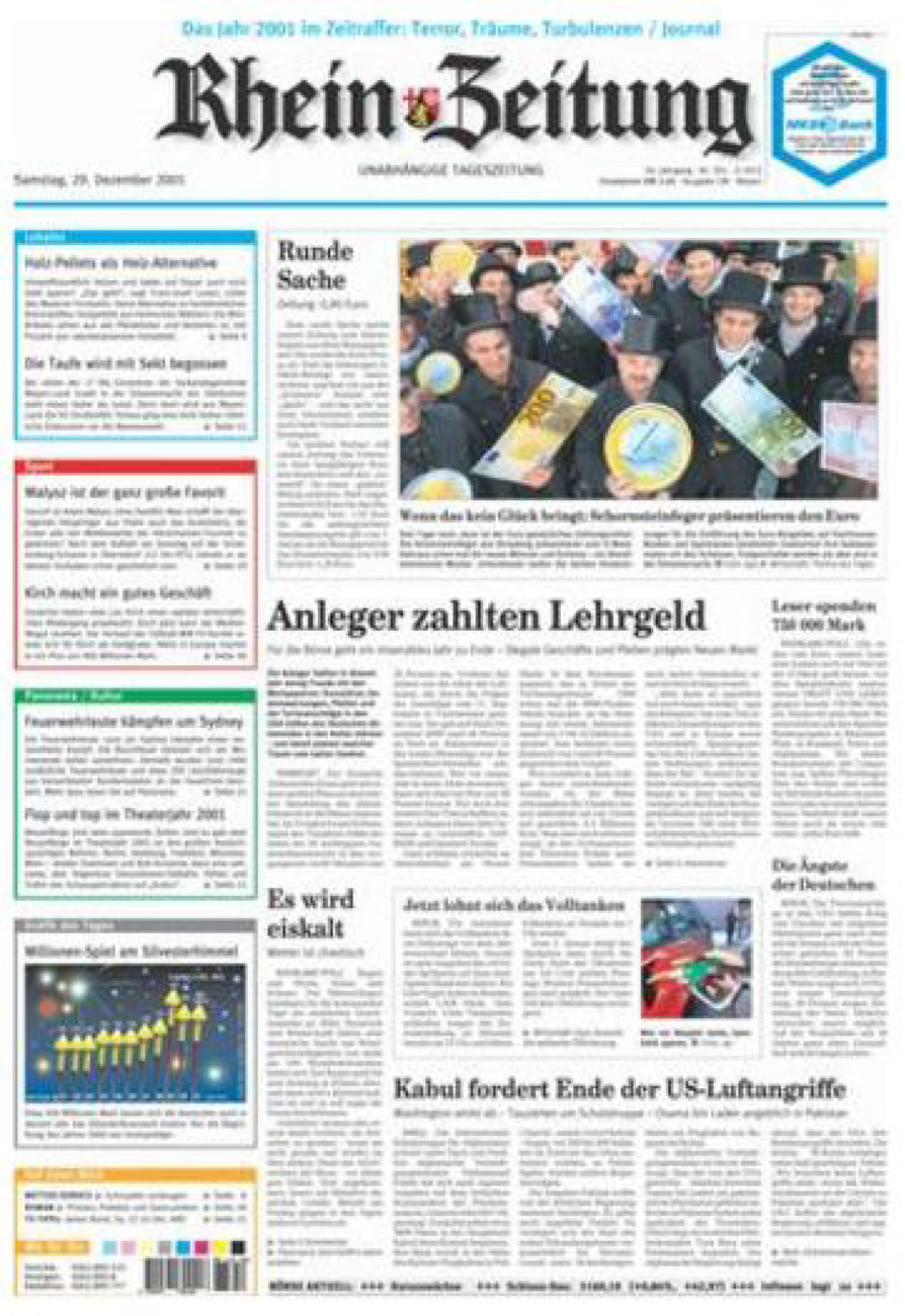 Rhein-Zeitung Andernach & Mayen vom Samstag, 29.12.2001