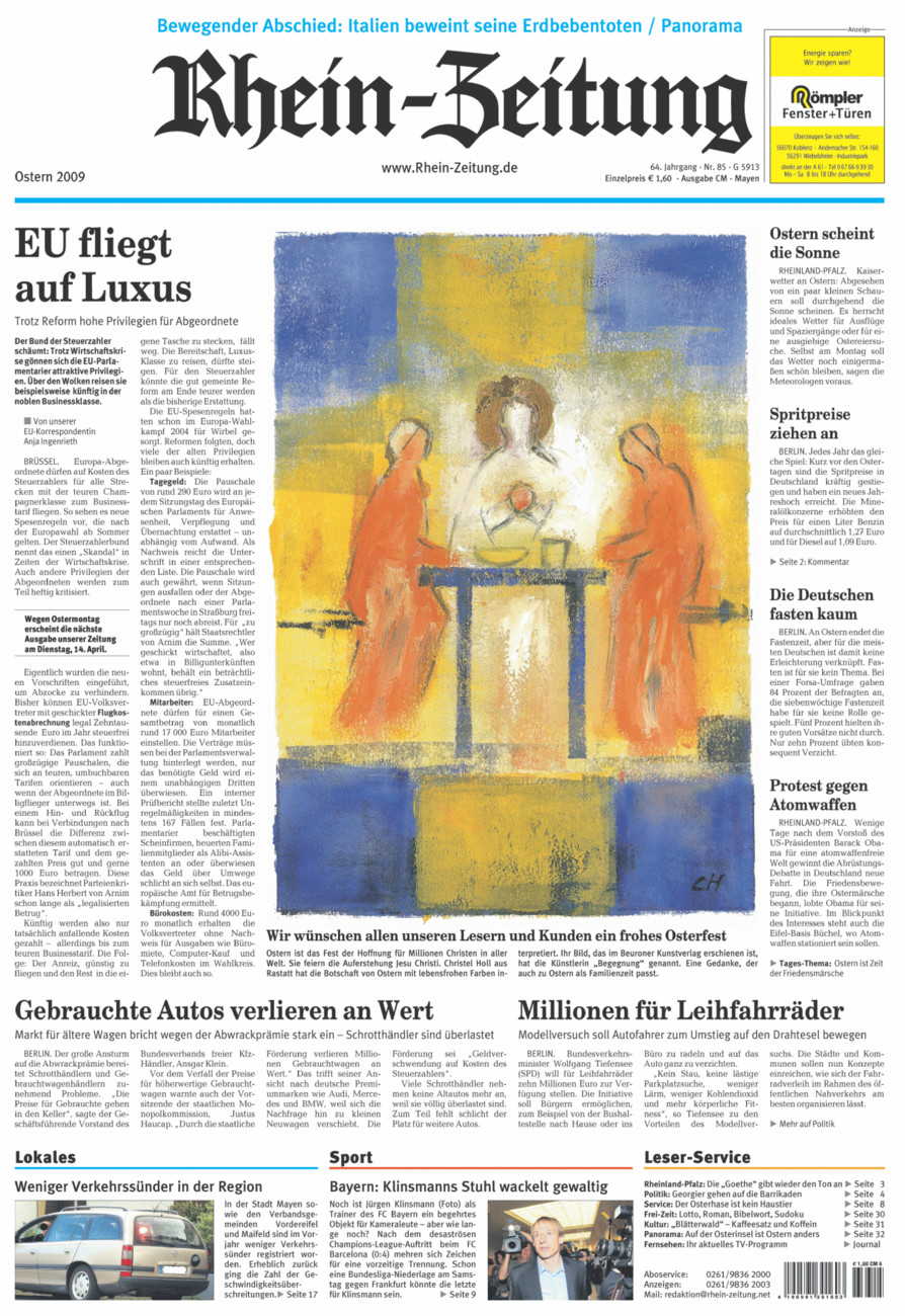 Rhein-Zeitung Andernach & Mayen vom Samstag, 11.04.2009