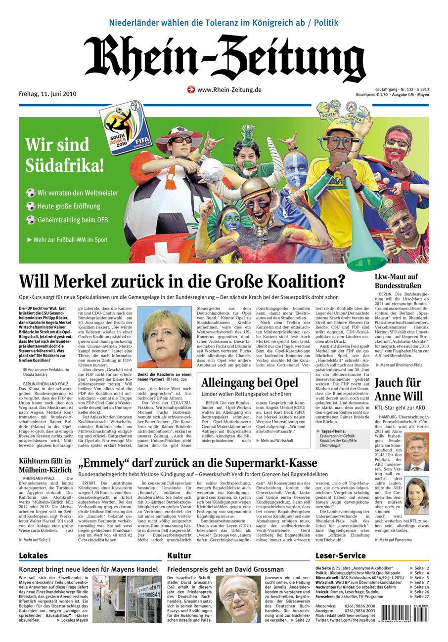 Rhein-Zeitung Andernach & Mayen vom Freitag, 11.06.2010