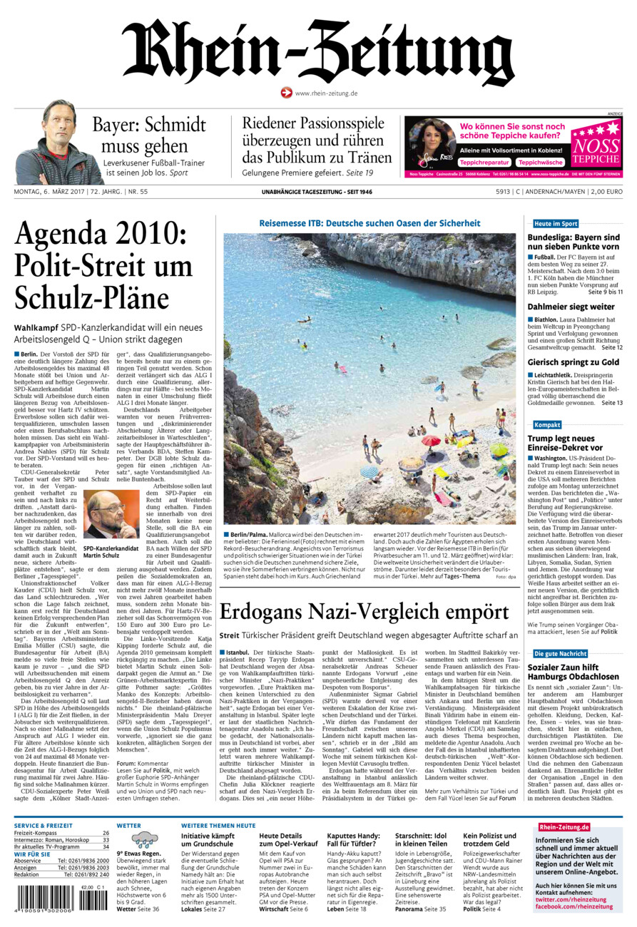Rhein-Zeitung Andernach & Mayen vom Montag, 06.03.2017