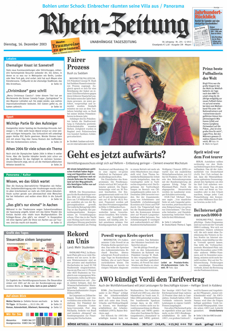 Rhein-Zeitung Andernach & Mayen vom Dienstag, 16.12.2003