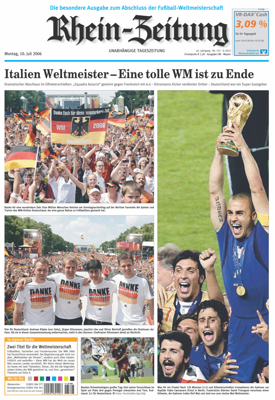 Rhein-Zeitung Andernach & Mayen vom Montag, 10.07.2006