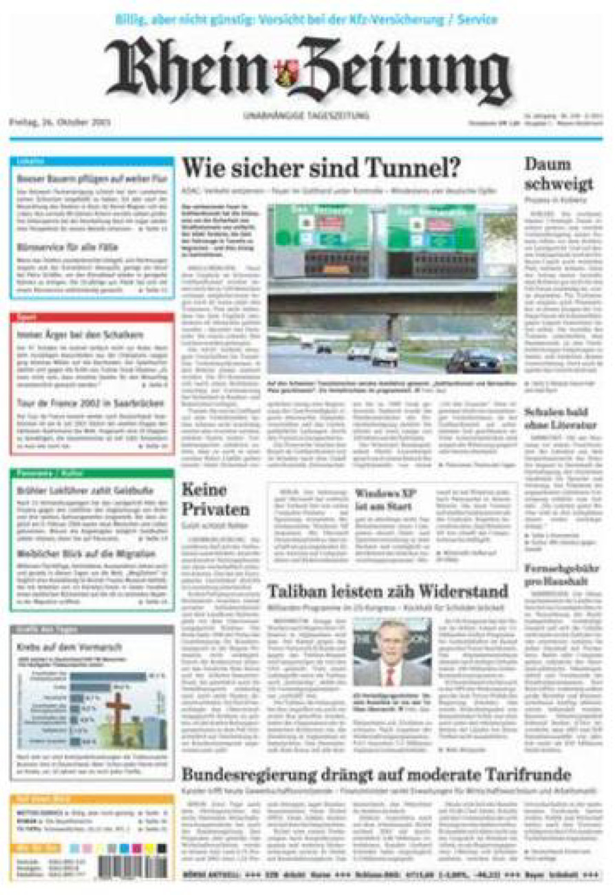 Rhein-Zeitung Andernach & Mayen vom Freitag, 26.10.2001