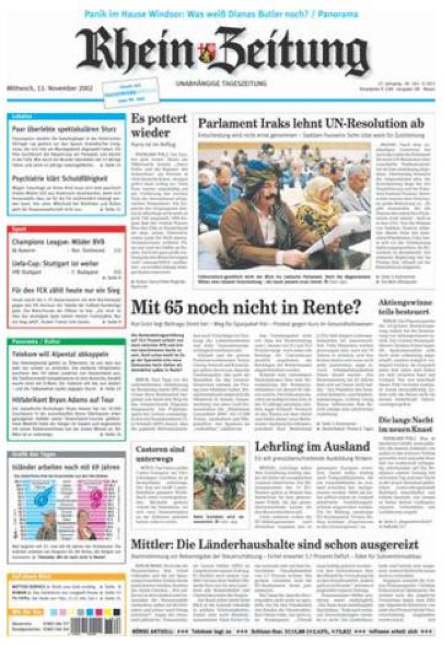 Rhein-Zeitung Andernach & Mayen vom Mittwoch, 13.11.2002