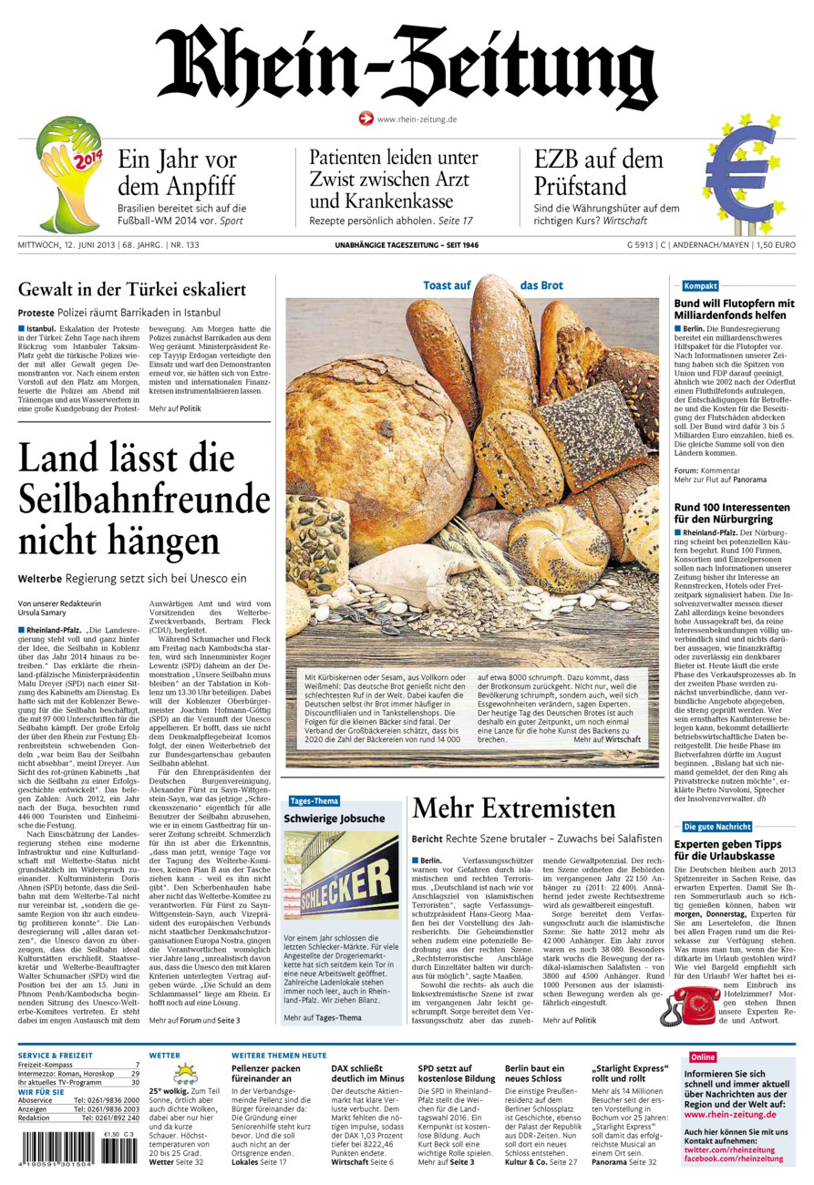 Rhein-Zeitung Andernach & Mayen vom Mittwoch, 12.06.2013