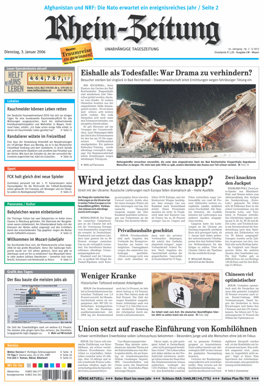 Rhein-Zeitung Andernach & Mayen vom Dienstag, 03.01.2006