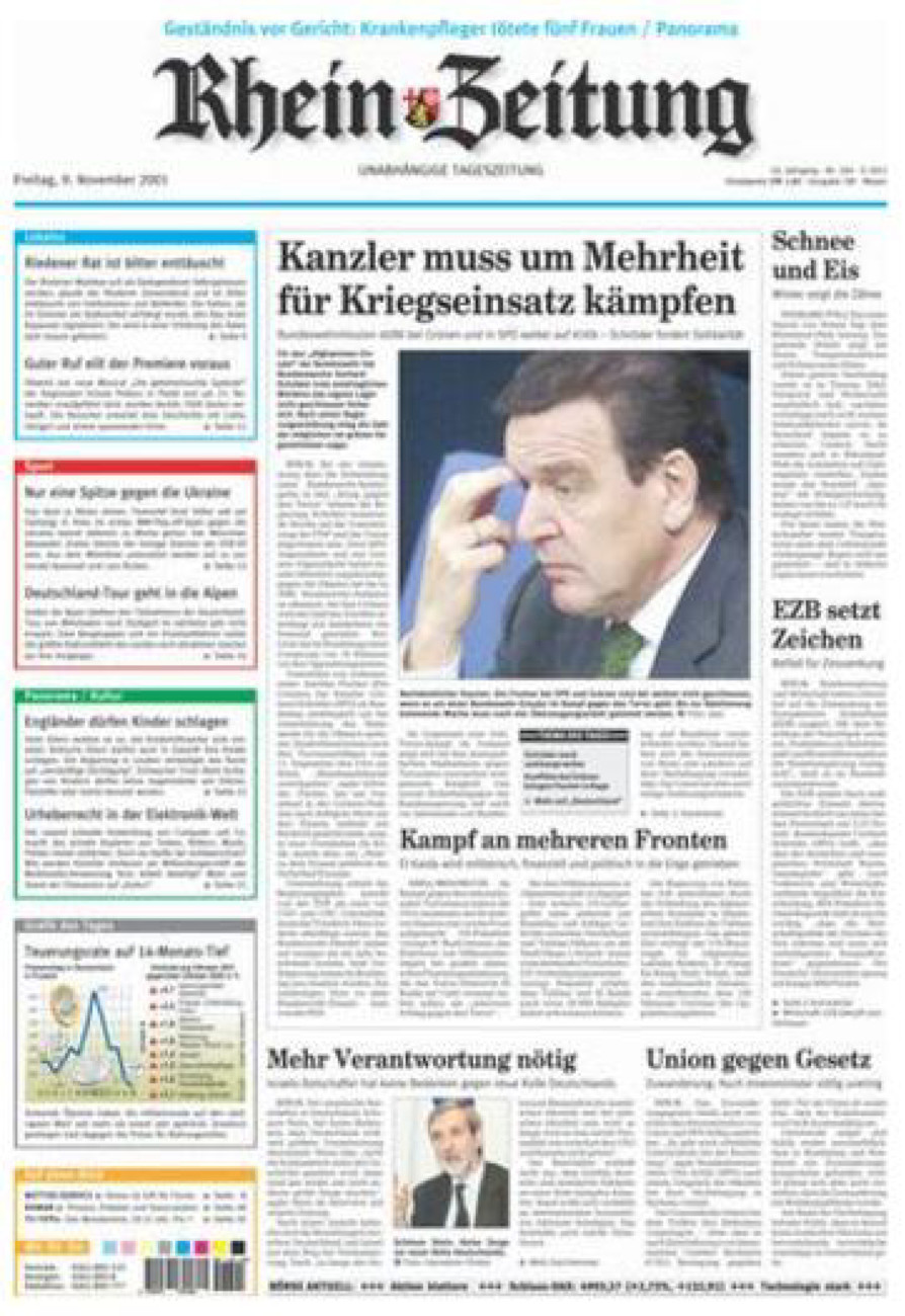 Rhein-Zeitung Andernach & Mayen vom Freitag, 09.11.2001