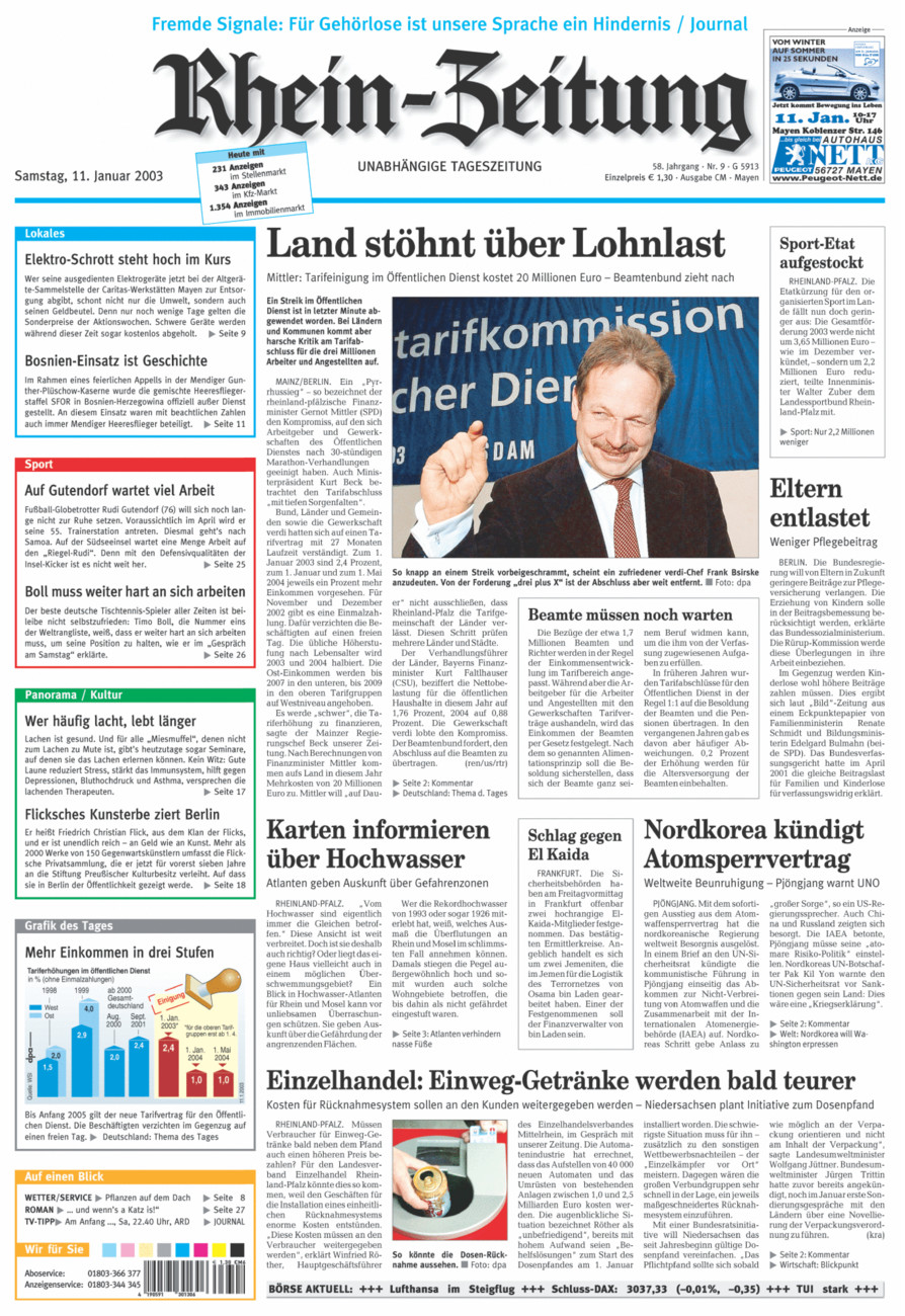 Rhein-Zeitung Andernach & Mayen vom Samstag, 11.01.2003