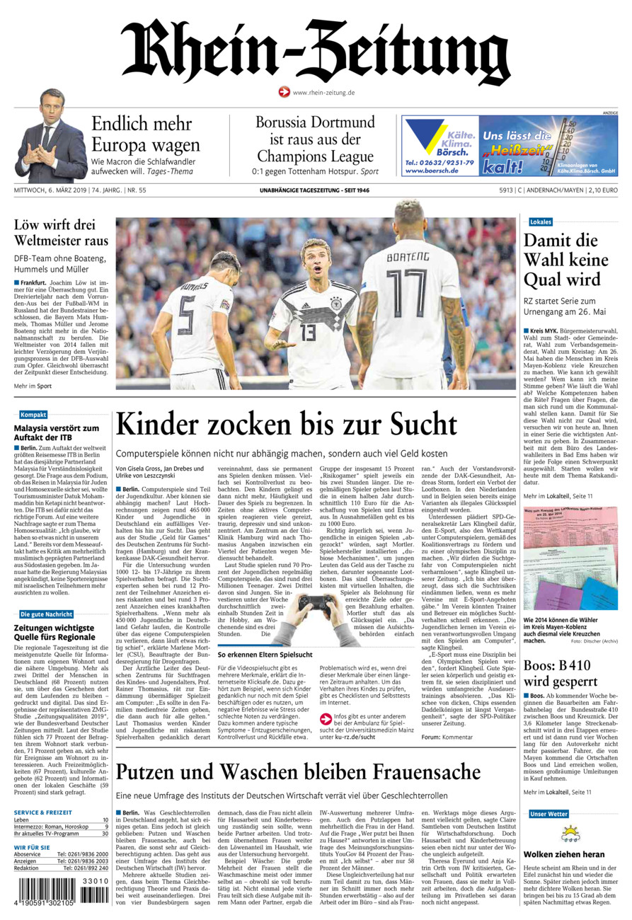 Rhein-Zeitung Andernach & Mayen vom Mittwoch, 06.03.2019