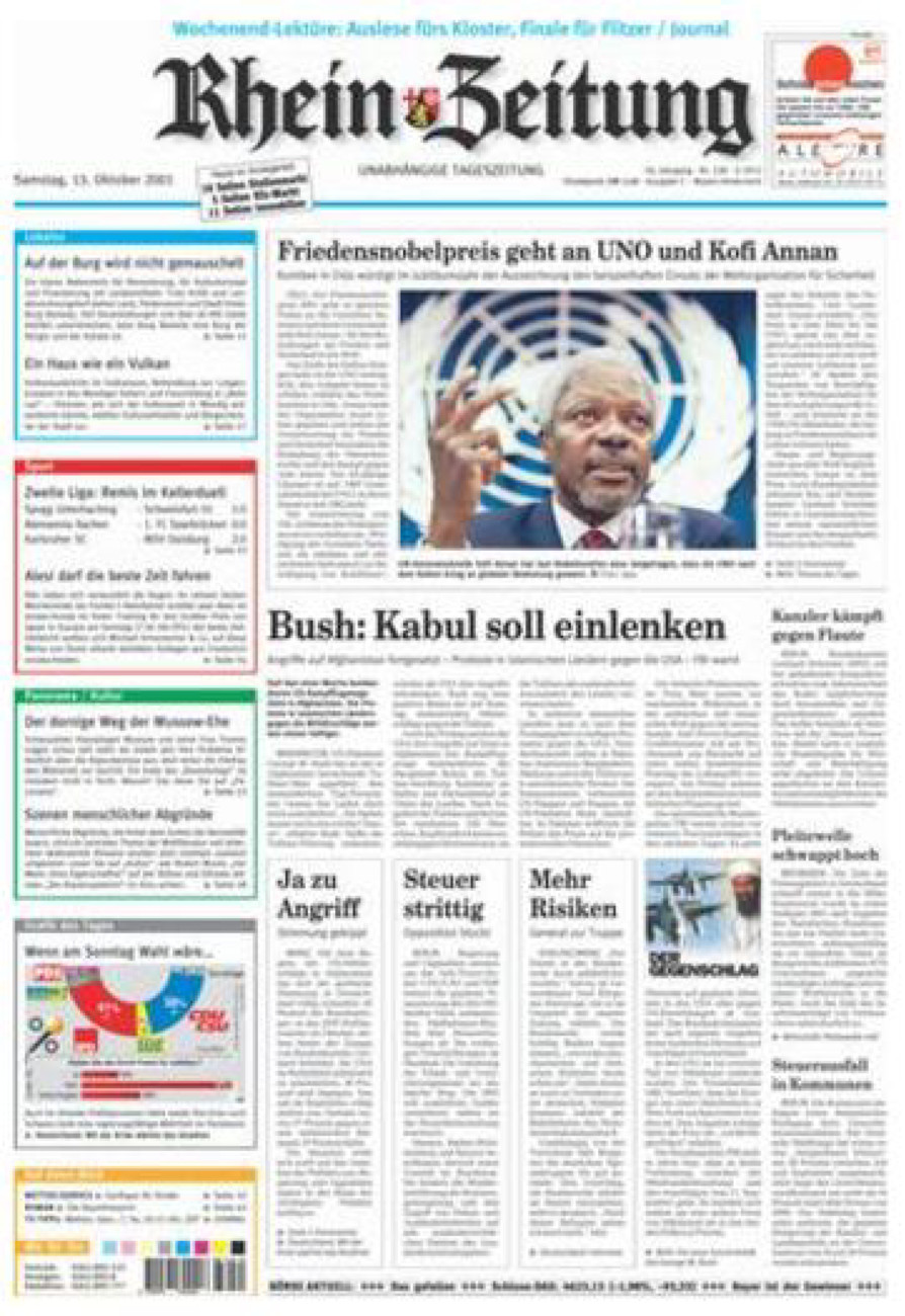 Rhein-Zeitung Andernach & Mayen vom Samstag, 13.10.2001