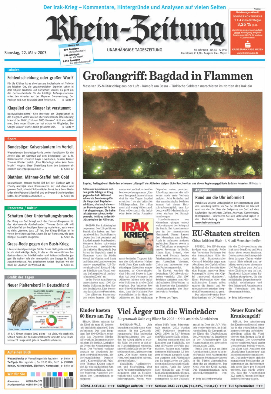 Rhein-Zeitung Andernach & Mayen vom Samstag, 22.03.2003