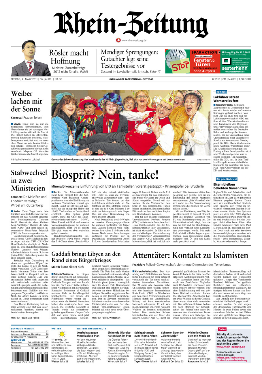 Rhein-Zeitung Andernach & Mayen vom Freitag, 04.03.2011