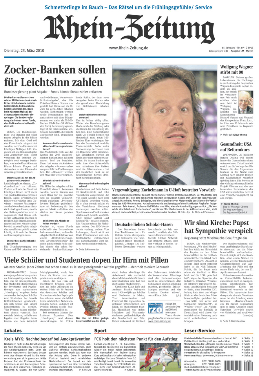 Rhein-Zeitung Andernach & Mayen vom Dienstag, 23.03.2010