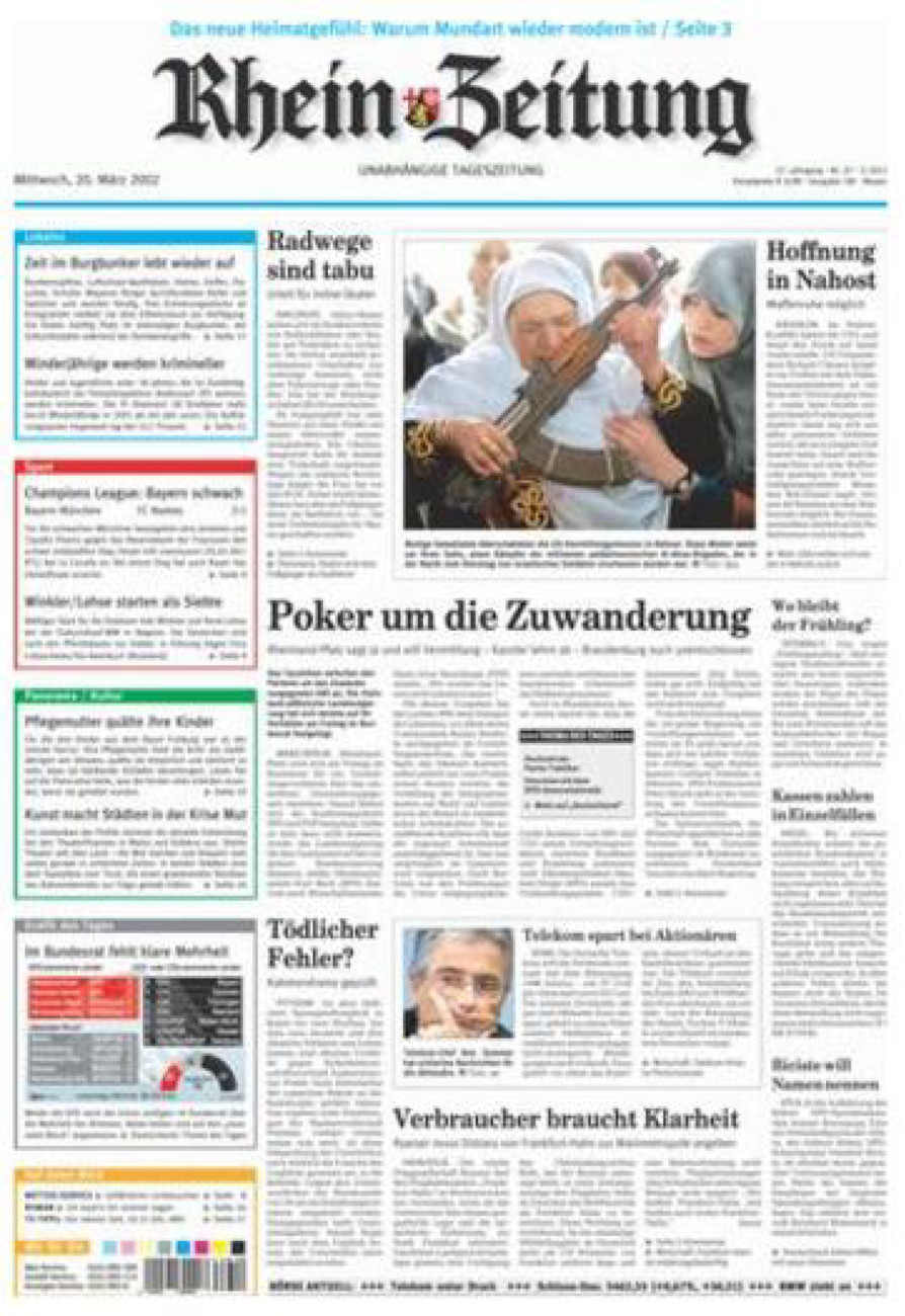 Rhein-Zeitung Andernach & Mayen vom Mittwoch, 20.03.2002