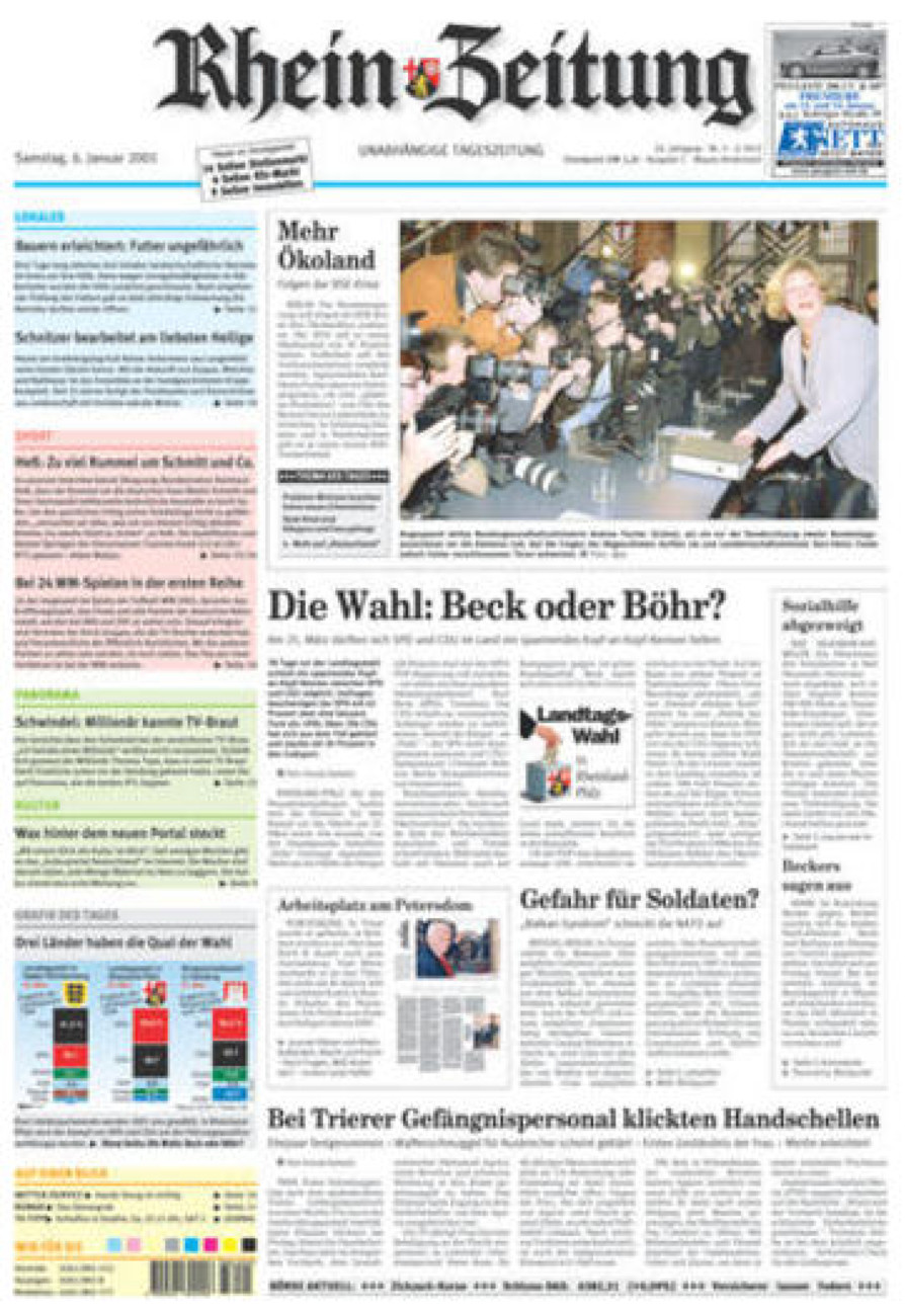 Rhein-Zeitung Andernach & Mayen vom Samstag, 06.01.2001