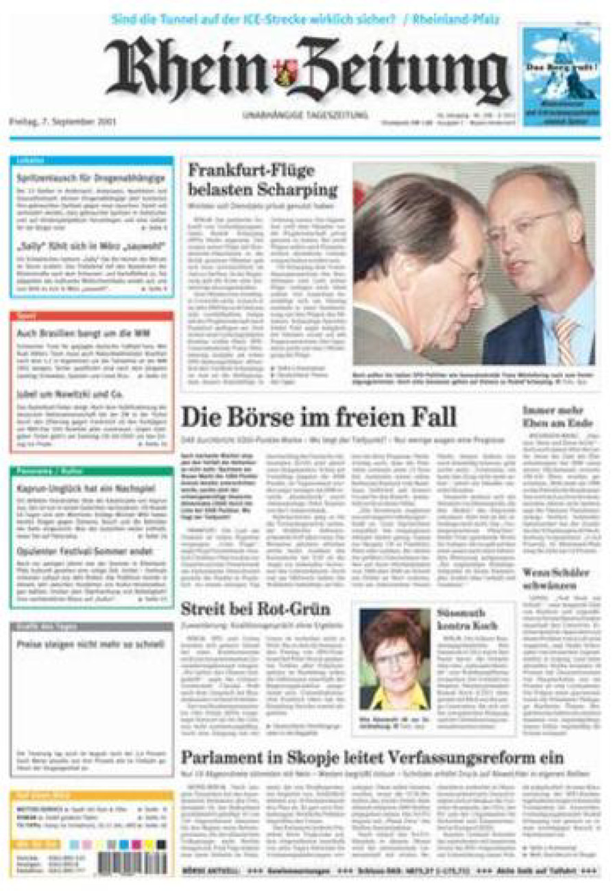 Rhein-Zeitung Andernach & Mayen vom Freitag, 07.09.2001