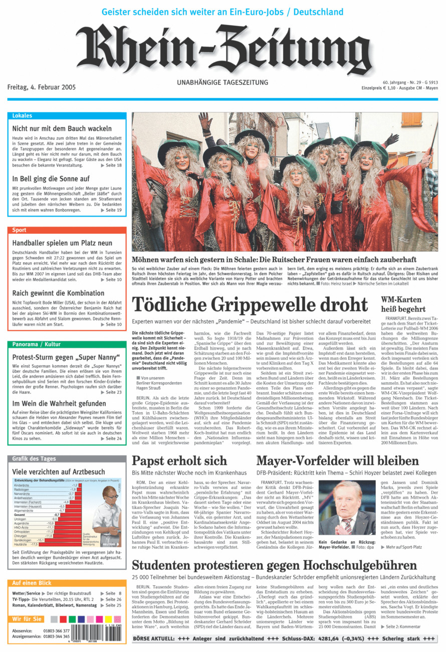 Rhein-Zeitung Andernach & Mayen vom Freitag, 04.02.2005