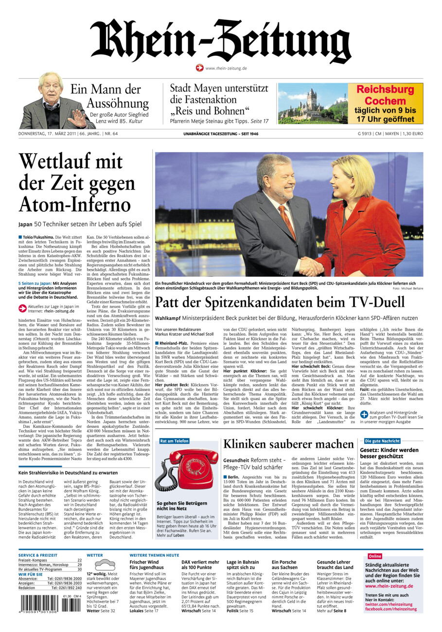 Rhein-Zeitung Andernach & Mayen vom Donnerstag, 17.03.2011