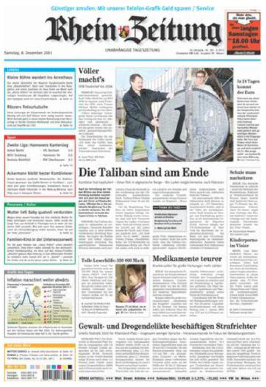 Rhein-Zeitung Andernach & Mayen vom Samstag, 08.12.2001