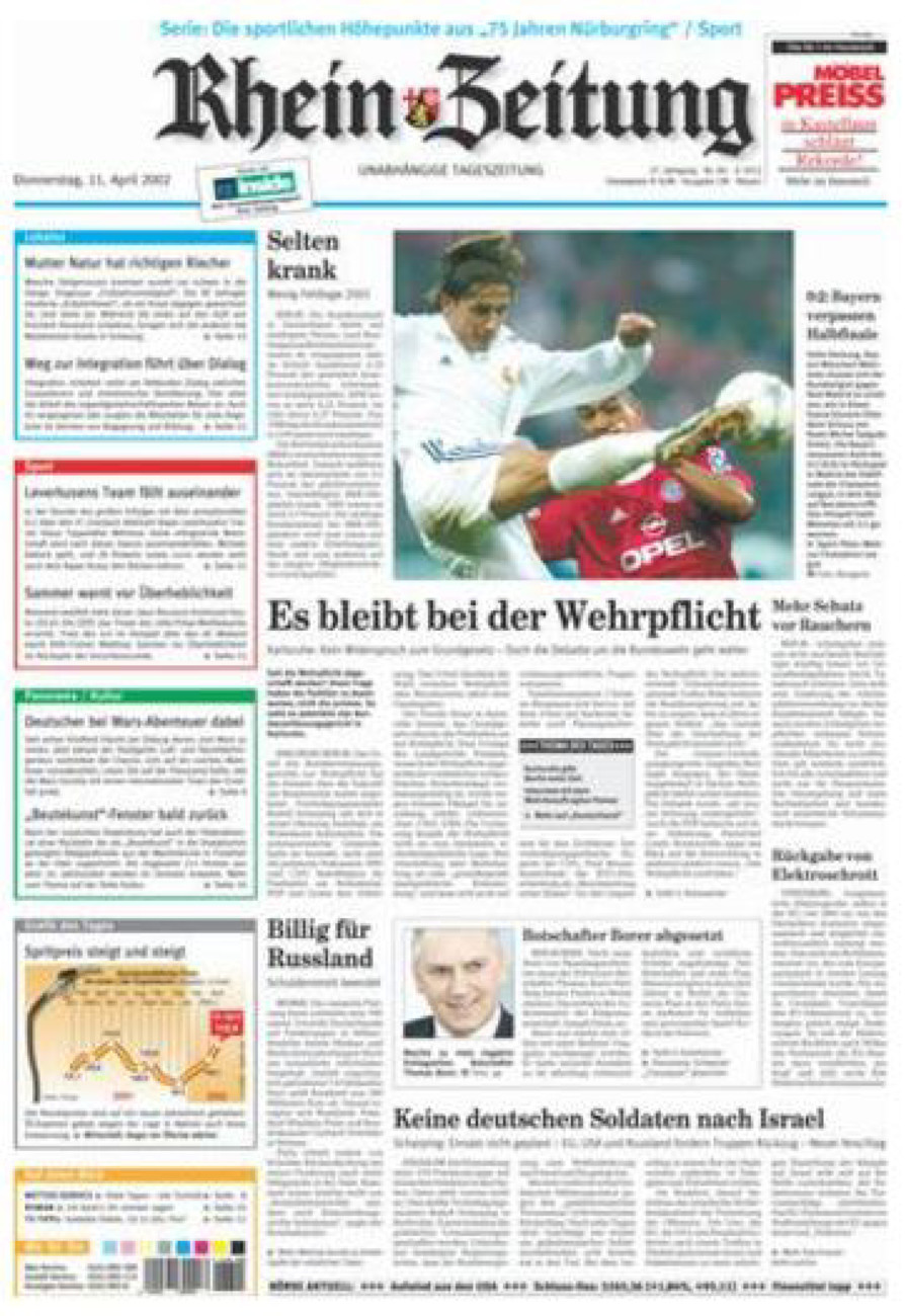 Rhein-Zeitung Andernach & Mayen vom Donnerstag, 11.04.2002