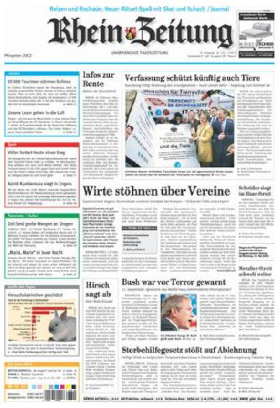 Rhein-Zeitung Andernach & Mayen vom Samstag, 18.05.2002