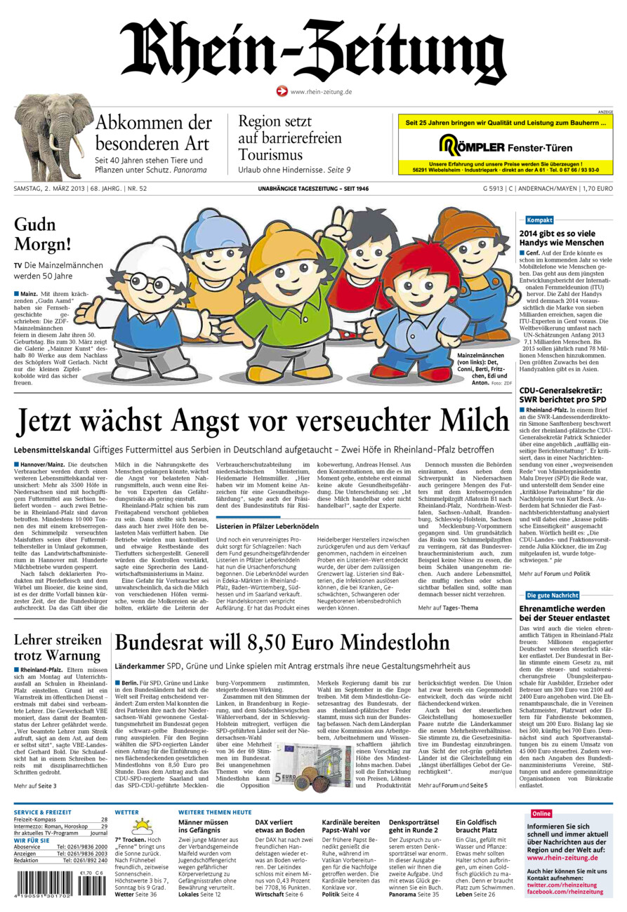 Rhein-Zeitung Andernach & Mayen vom Samstag, 02.03.2013