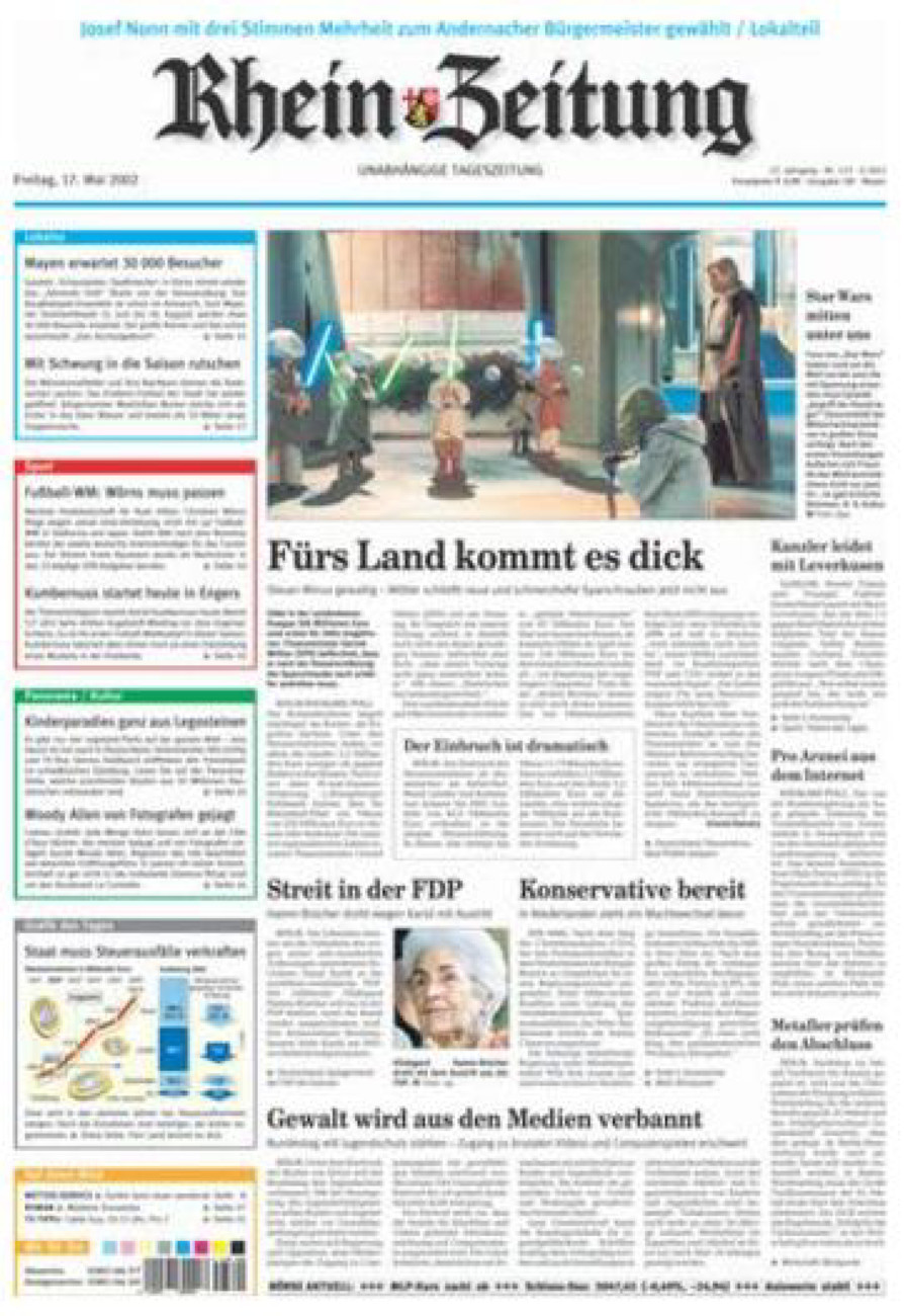 Rhein-Zeitung Andernach & Mayen vom Freitag, 17.05.2002