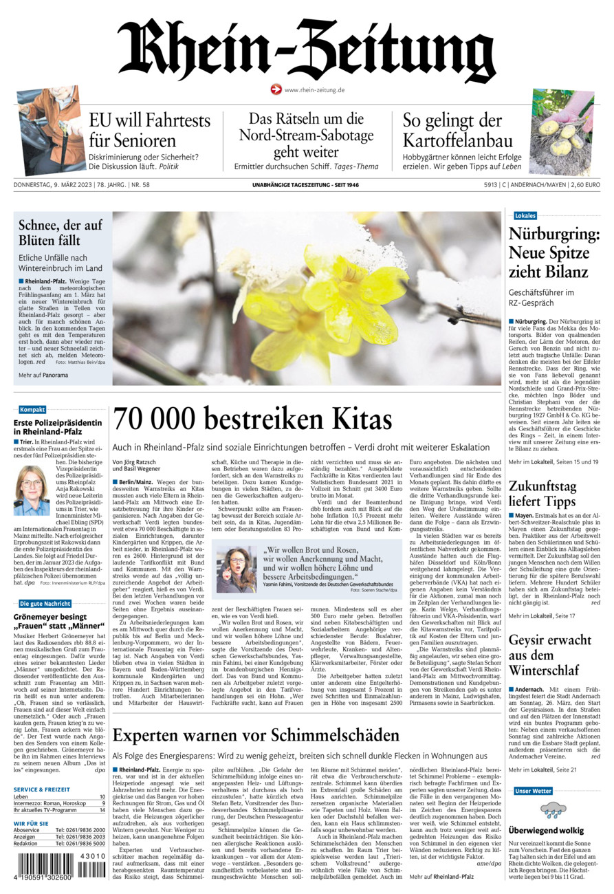Rhein-Zeitung Andernach & Mayen vom Donnerstag, 09.03.2023
