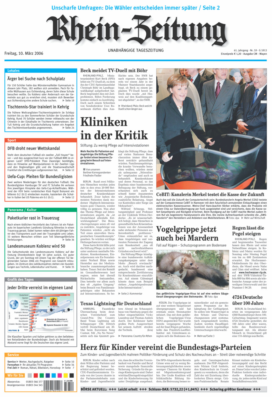 Rhein-Zeitung Andernach & Mayen vom Freitag, 10.03.2006