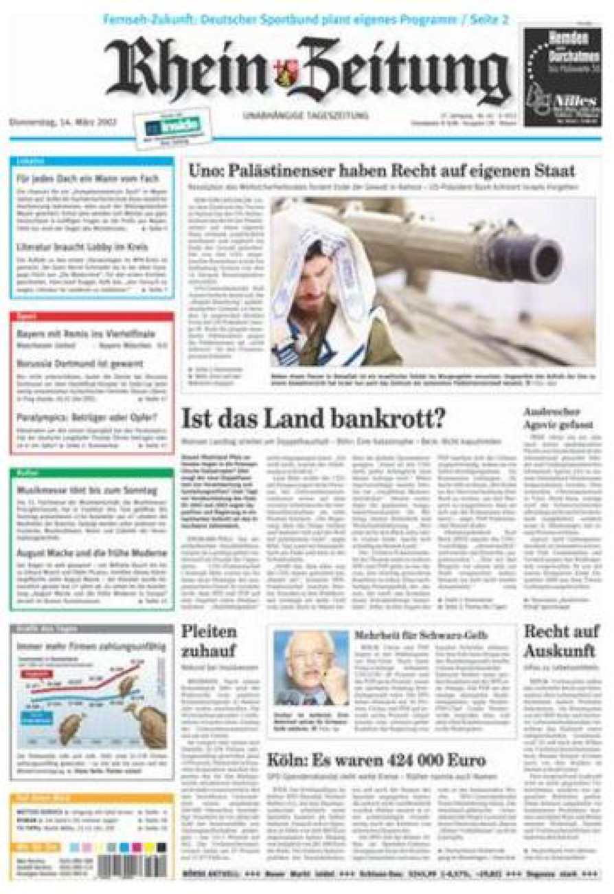 Rhein-Zeitung Andernach & Mayen vom Donnerstag, 14.03.2002