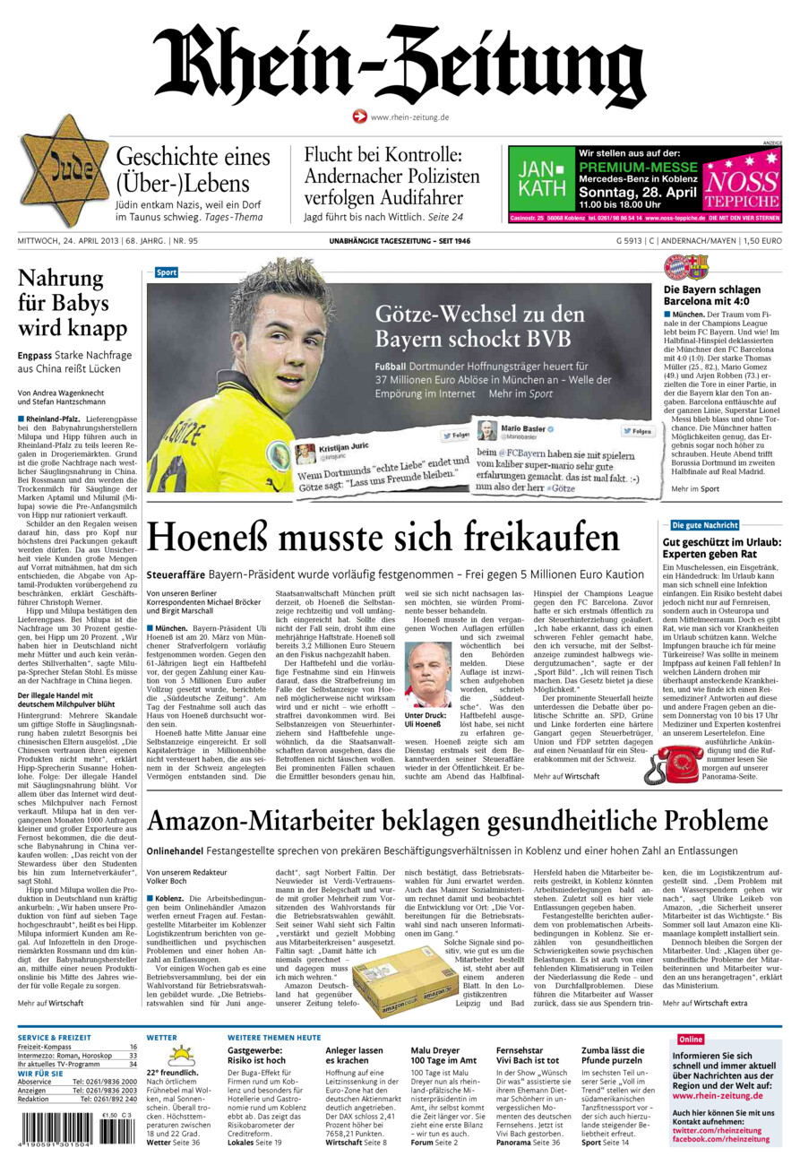 Rhein-Zeitung Andernach & Mayen vom Mittwoch, 24.04.2013