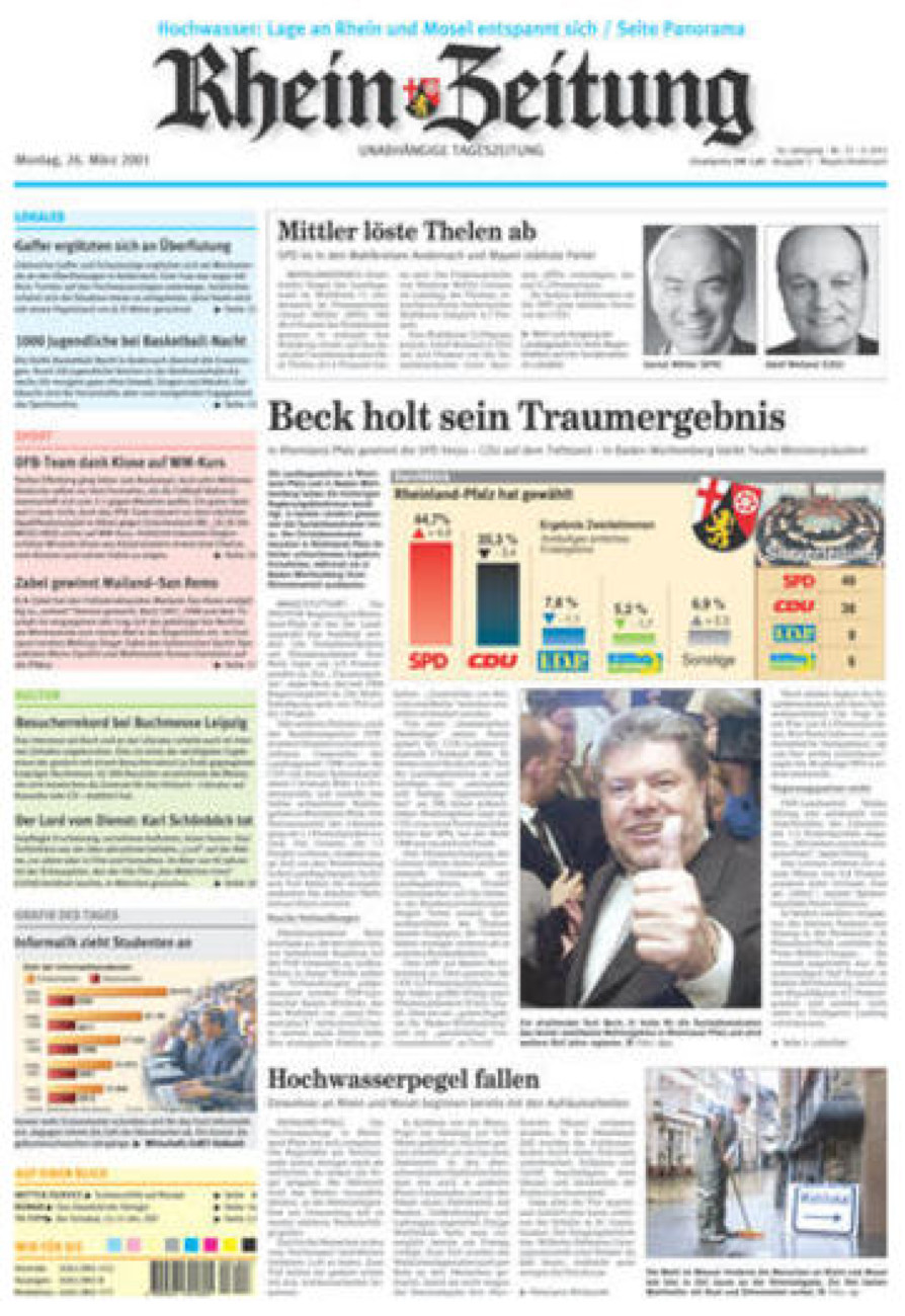 Rhein-Zeitung Andernach & Mayen vom Montag, 26.03.2001