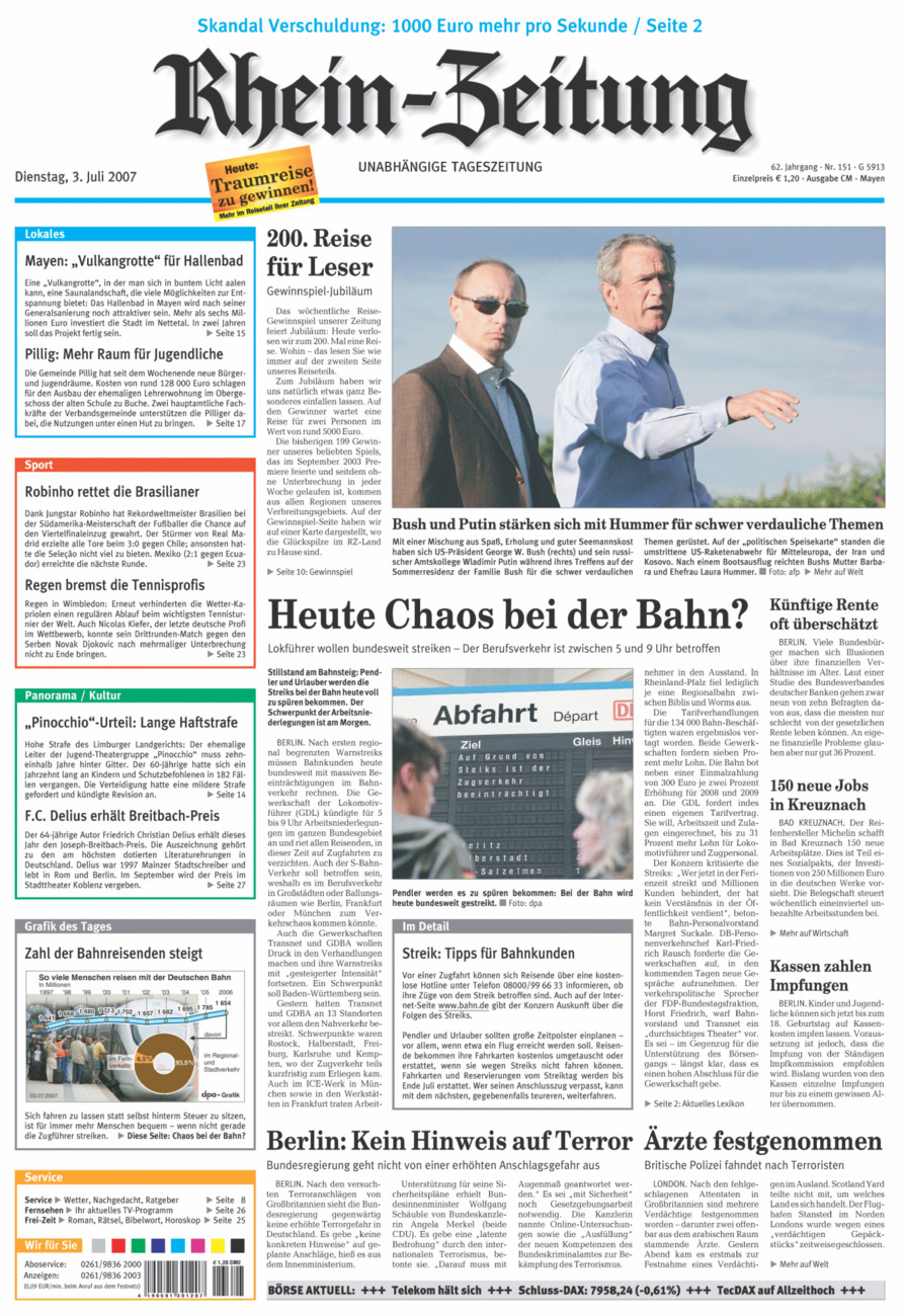 Rhein-Zeitung Andernach & Mayen vom Dienstag, 03.07.2007