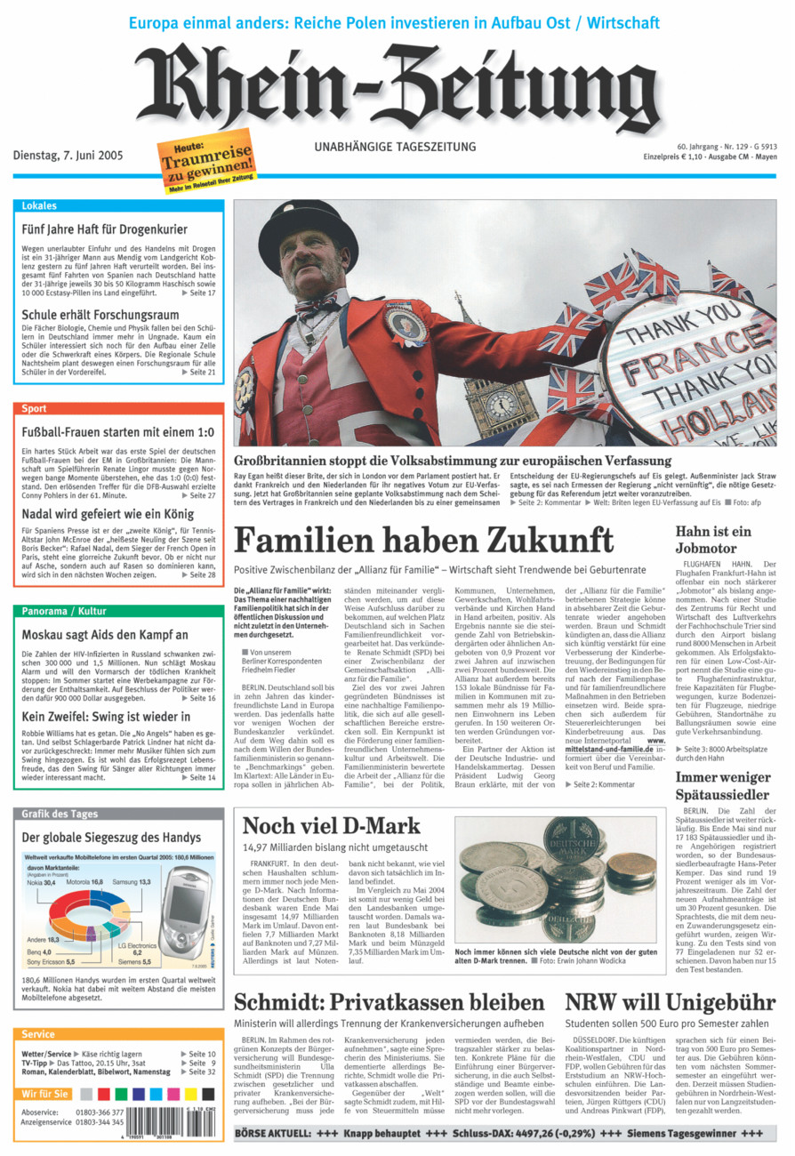 Rhein-Zeitung Andernach & Mayen vom Dienstag, 07.06.2005